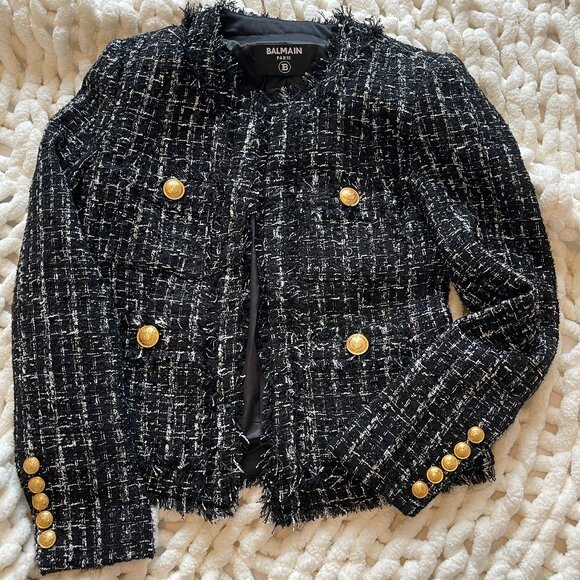 Balmain Tweed Blazer Women - Picture 1 of 9